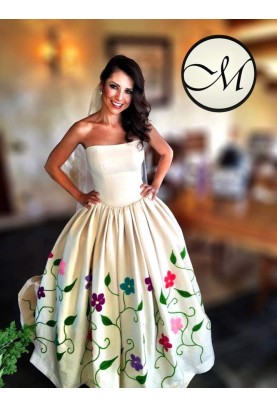 Vestido de novia Mexicano